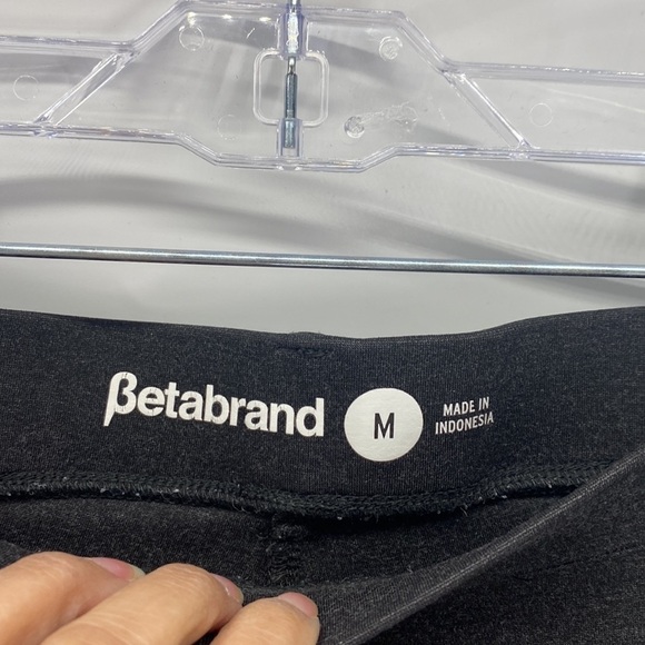 Betabrand black grey wide leg comfortable pants Officewear casual everyday - Picture 2 of 8